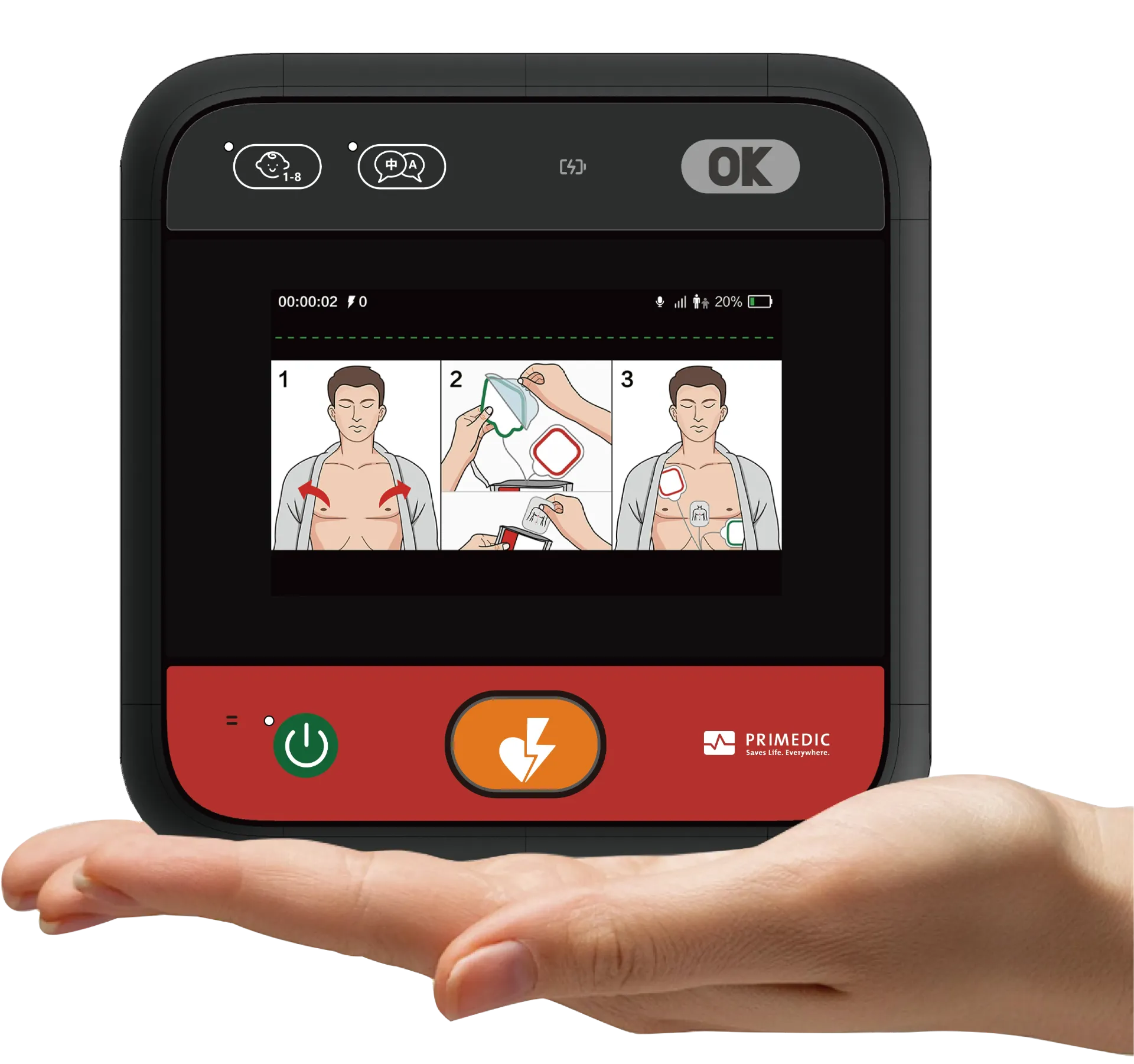 AED -Primedic Heartsave myPAD (Entièrement automatique)